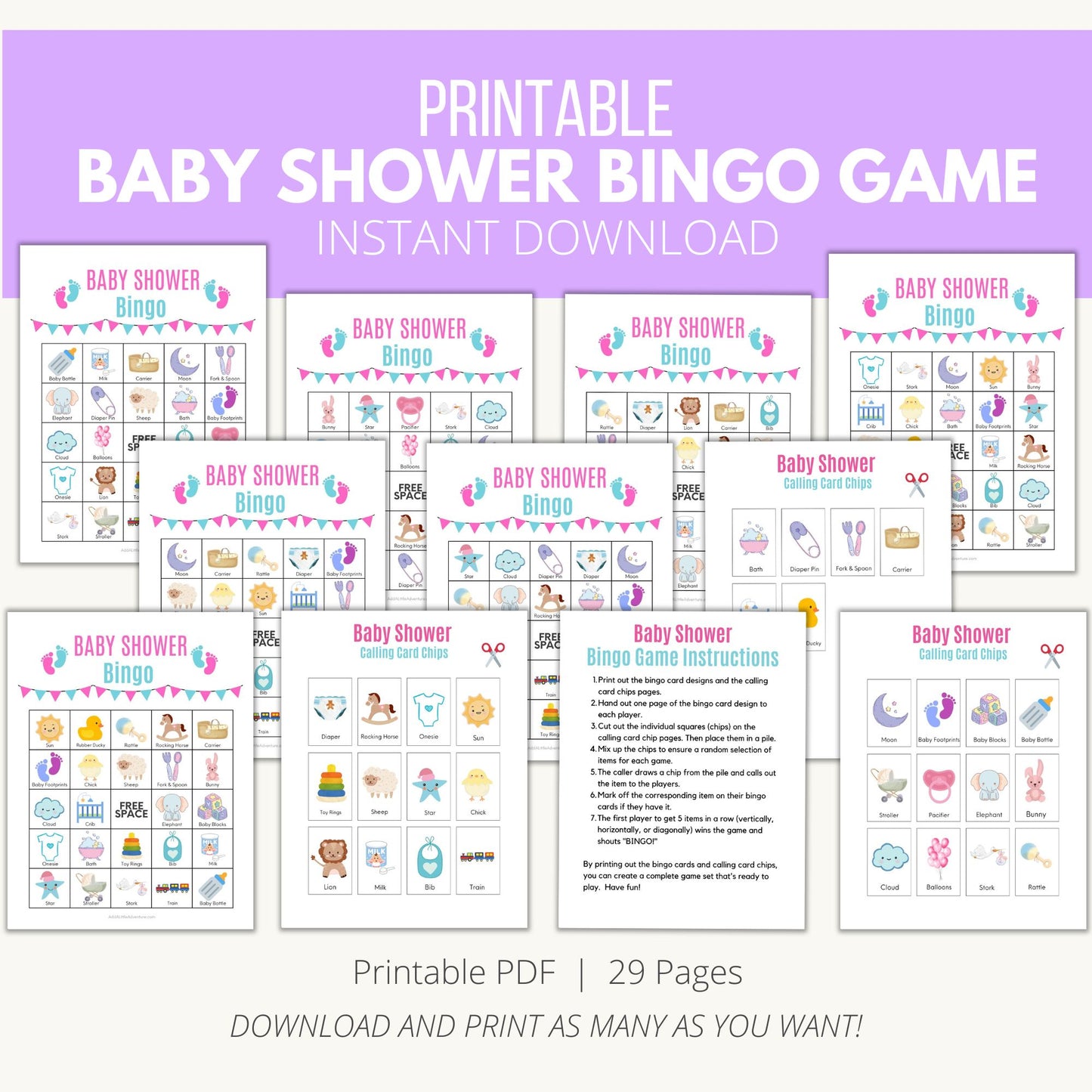 Baby Shower Bingo