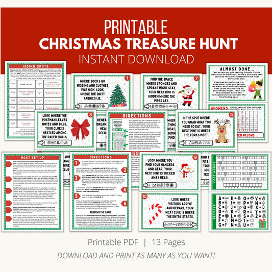 Printable Christmas Treasure Hunt