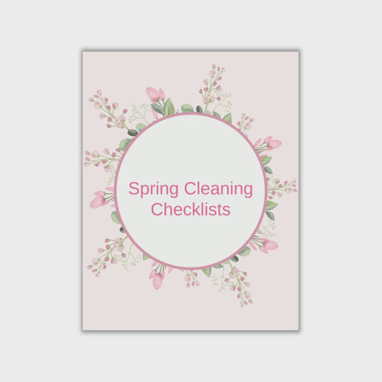 Printable Spring Cleaning Checklists Video