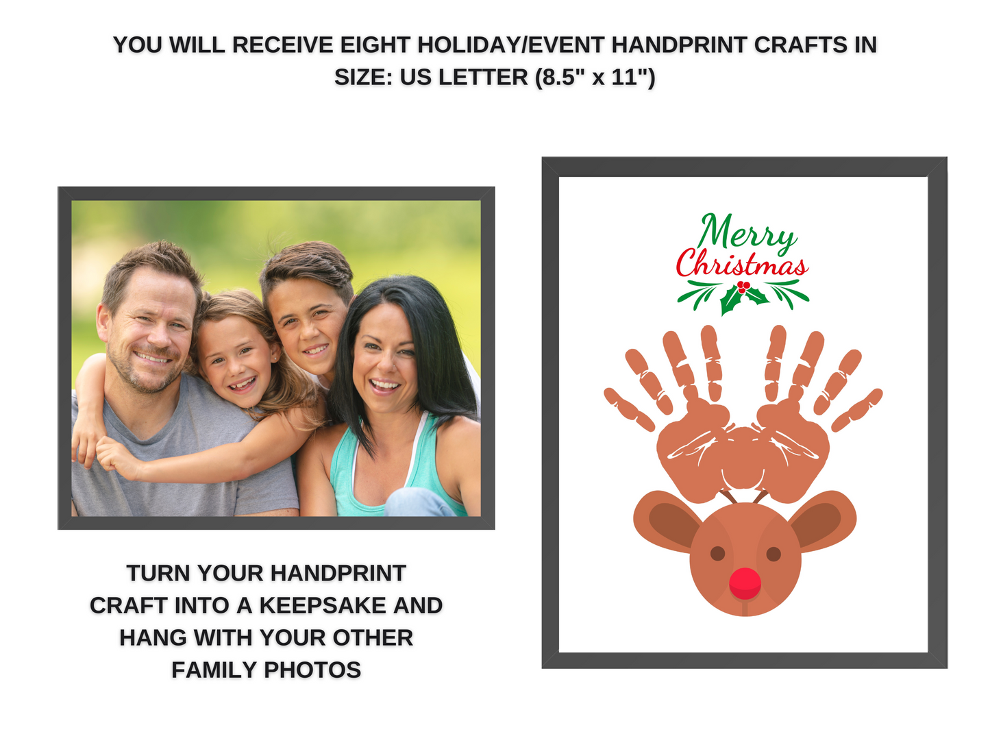 Christmas Handprint Art Mockup