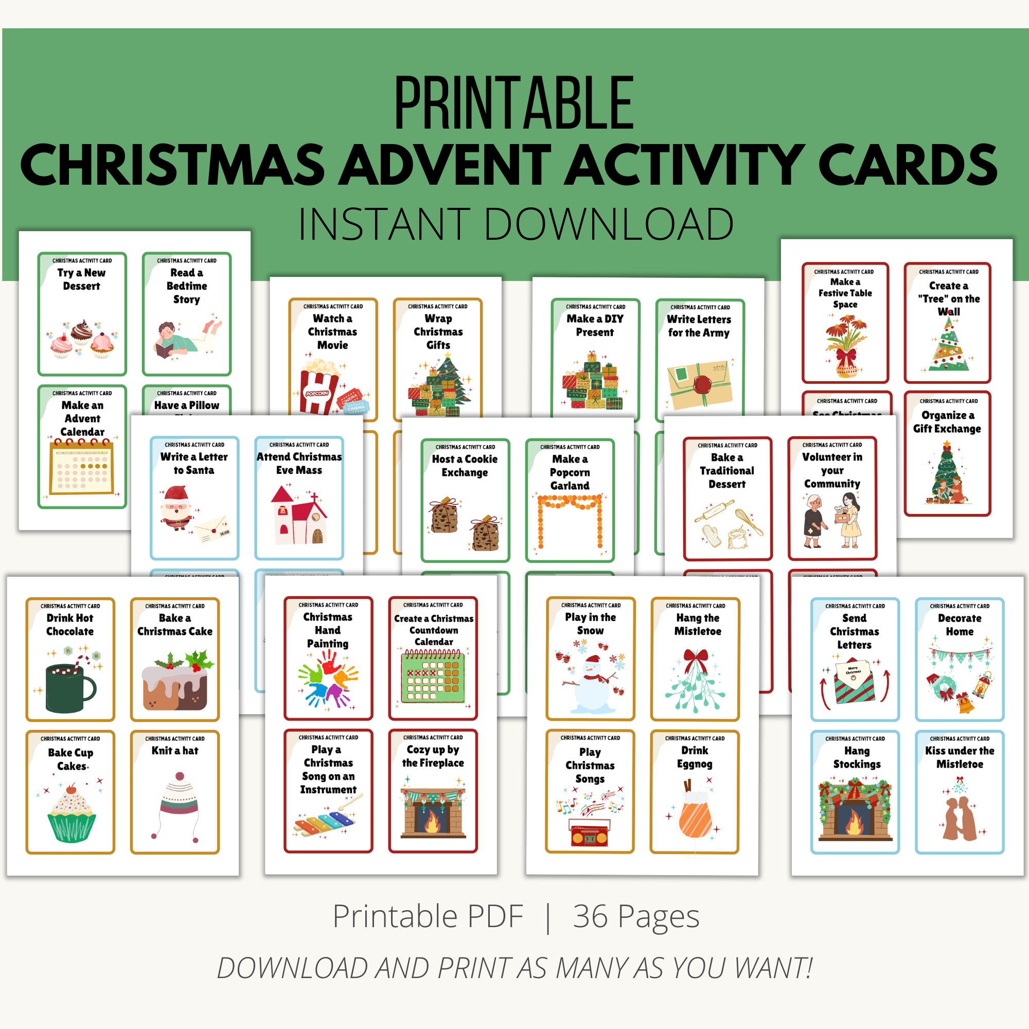 Christmas Advent Activity Cards Add A Little Adventure