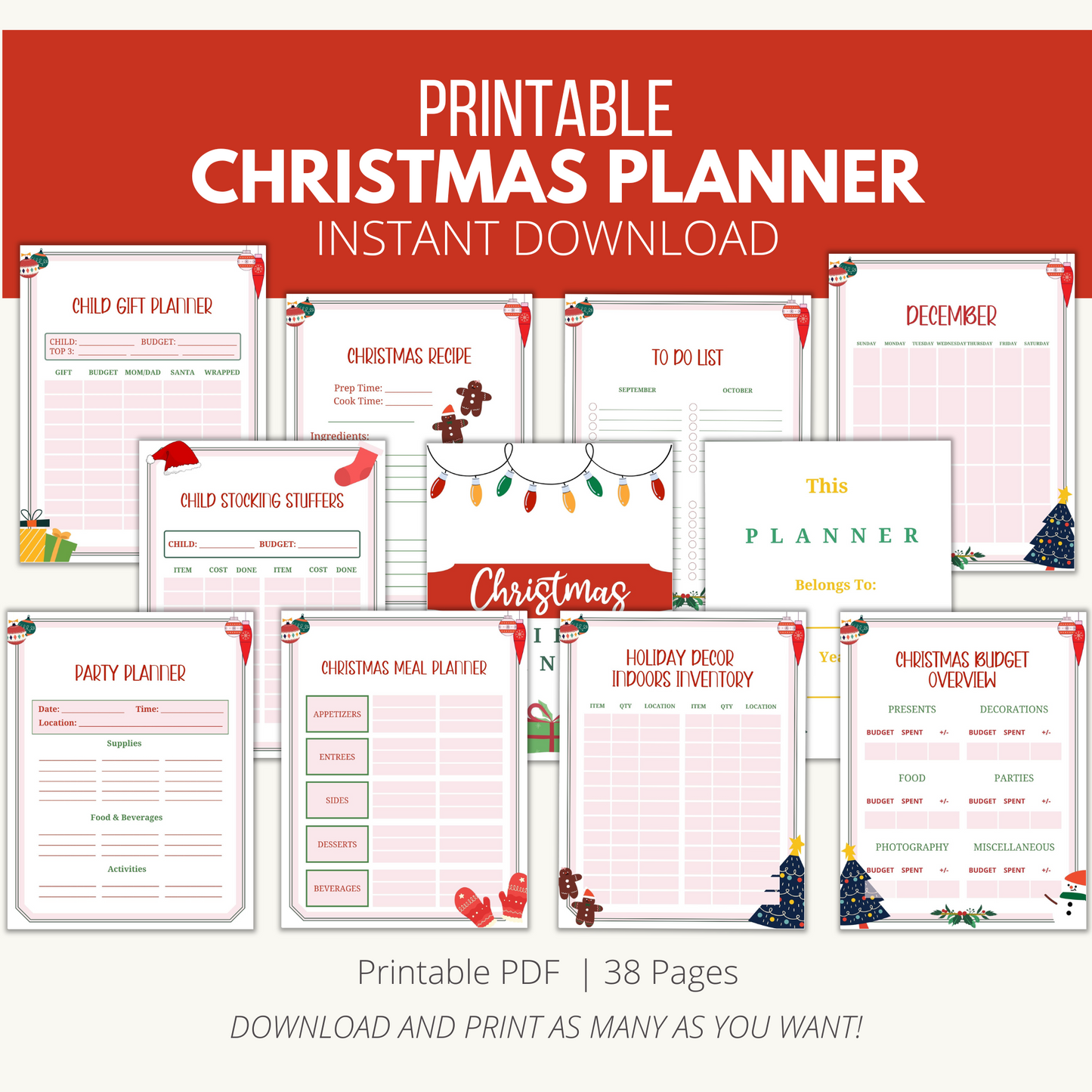 Printable Christmas Planner