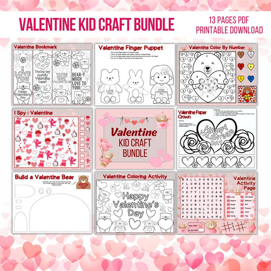 Valentine Kid Craft Bundle