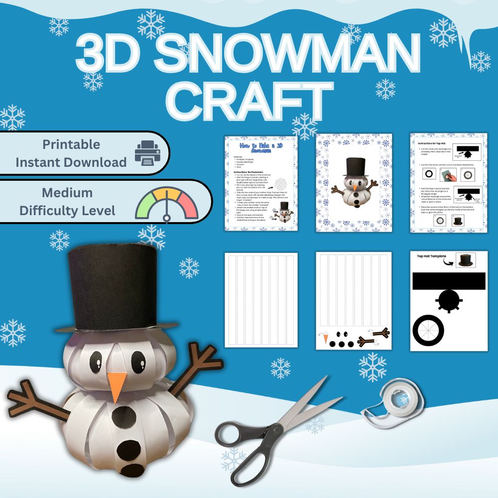 3D Snowman Craft