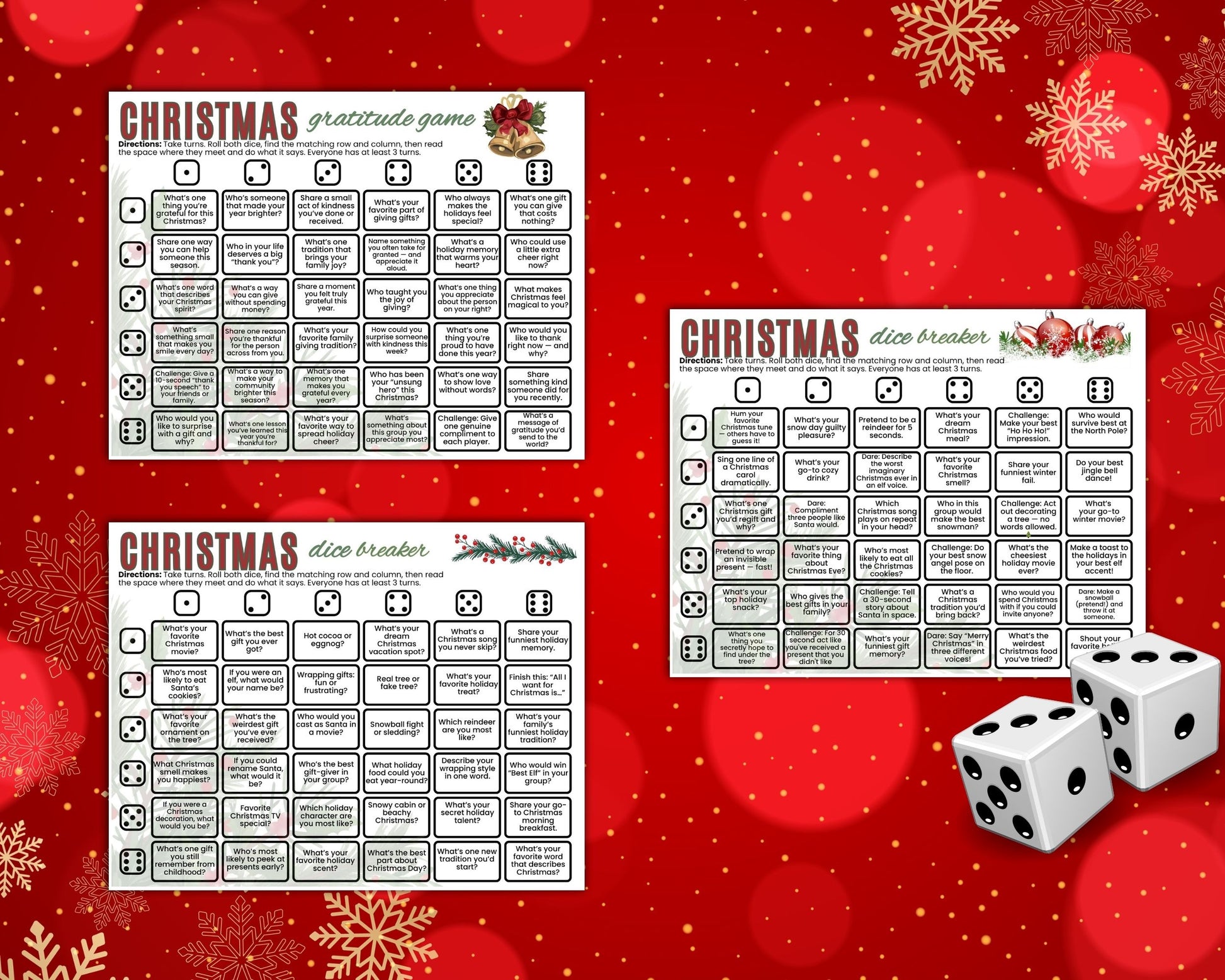 Christmas Dice Games