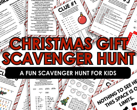 Christmas Gift Scavenger Hunt - A Fun Scavenger Hunt for Kids