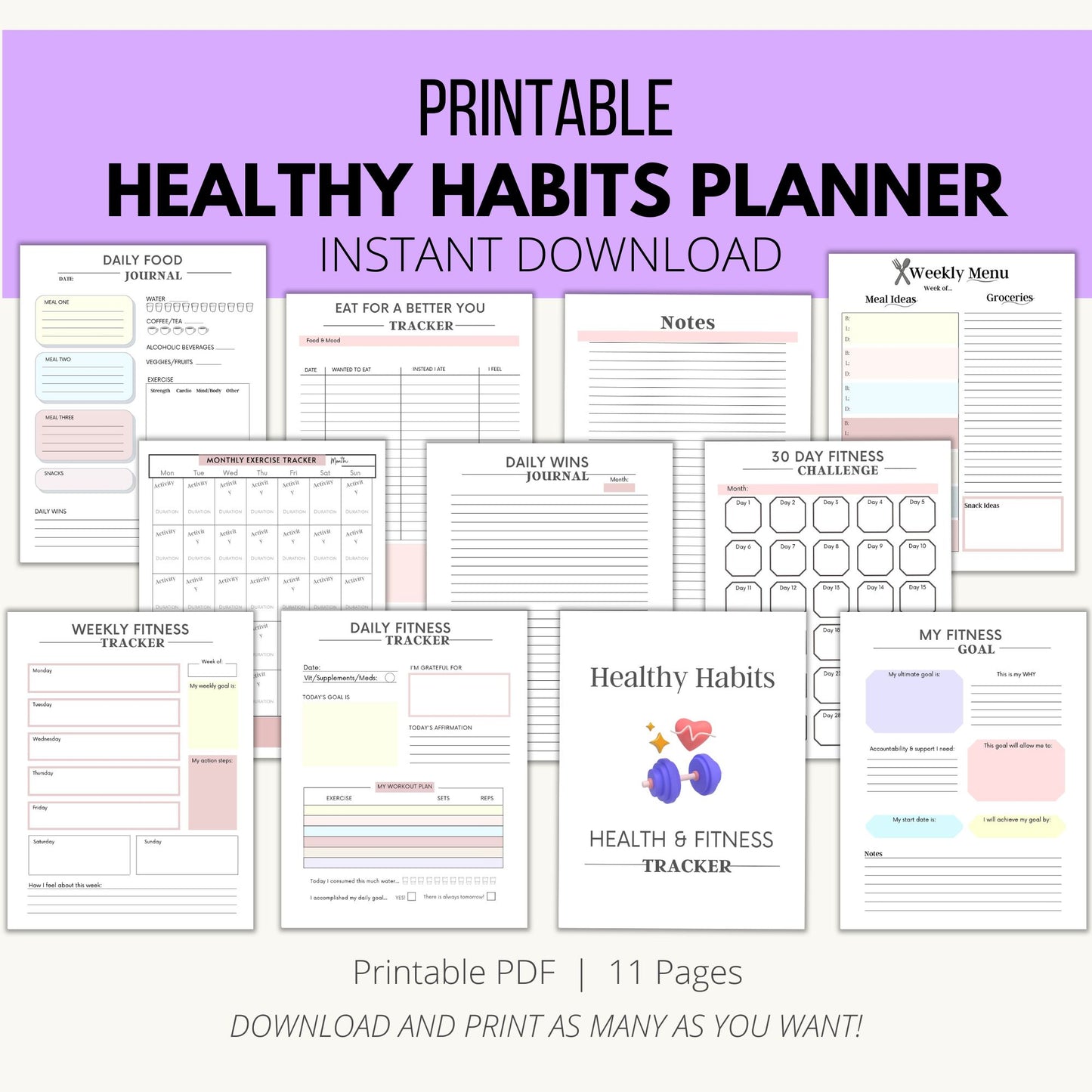 Healthy Habits Planner