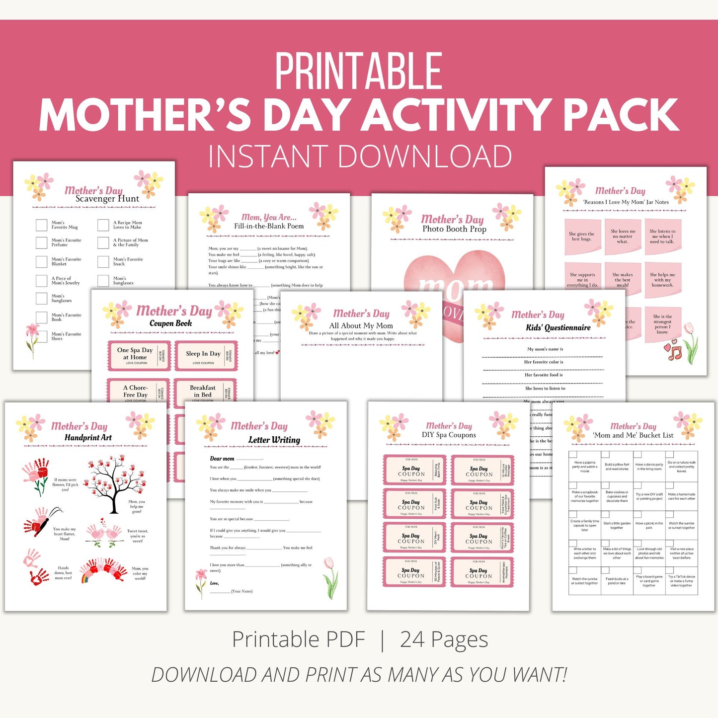 Mother's Day Actiivity Pack