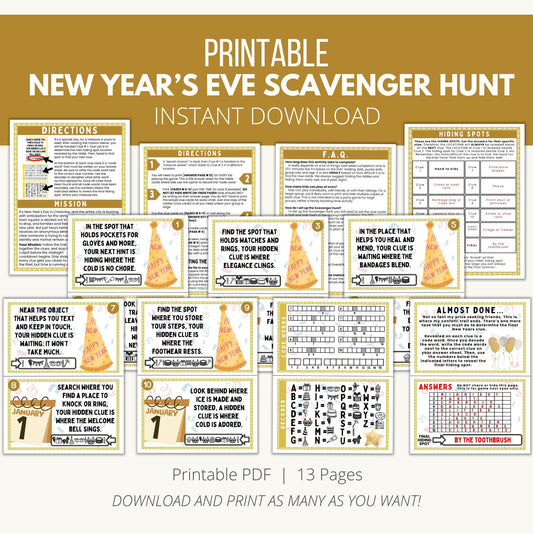 New Year's Eve Scavenger Hunt