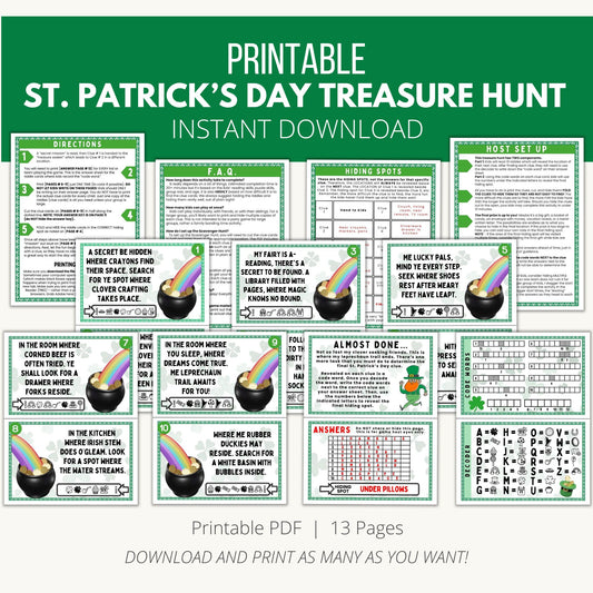 Printable St. Patrick's Day Treasure Hunt