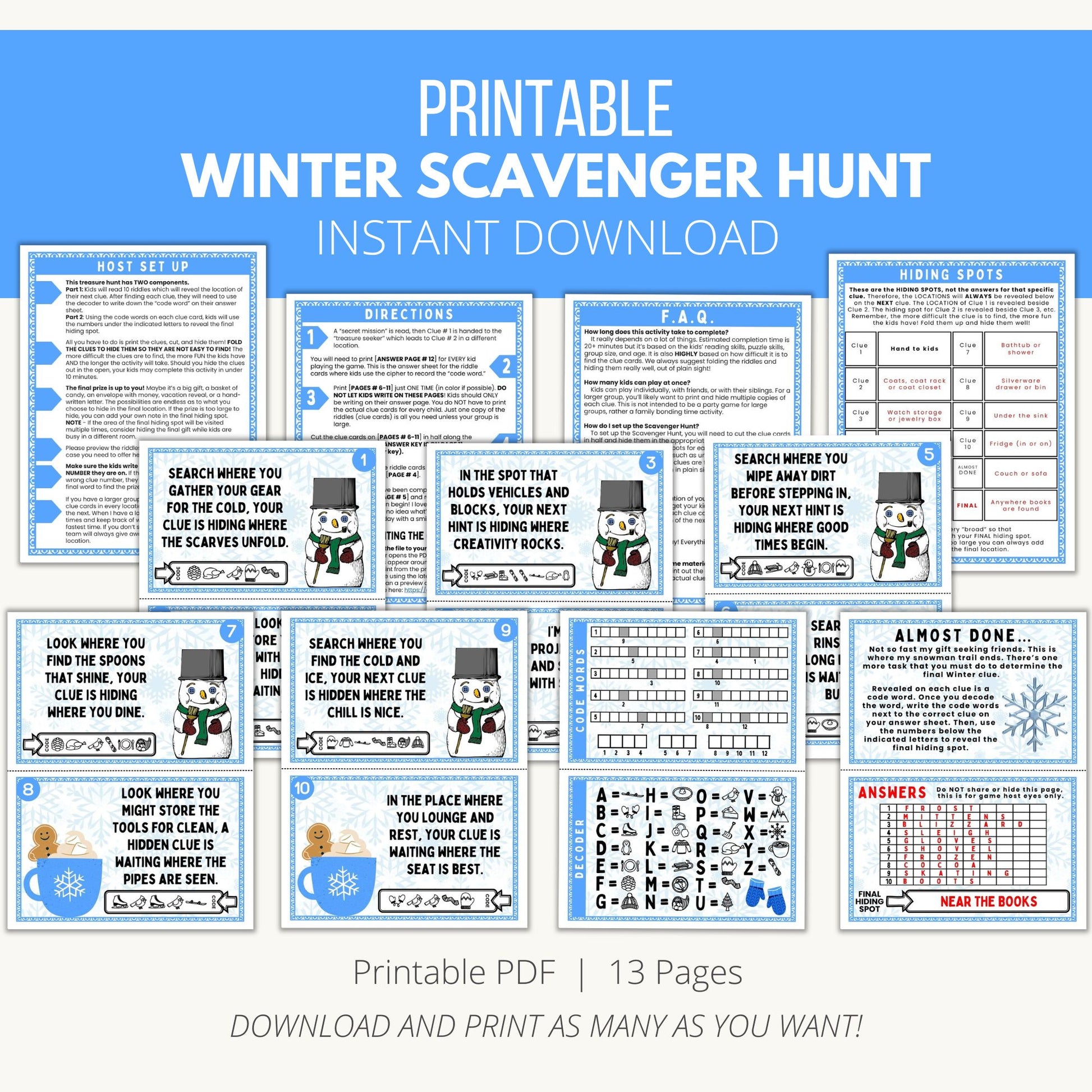 Winter Scavenger Hunt