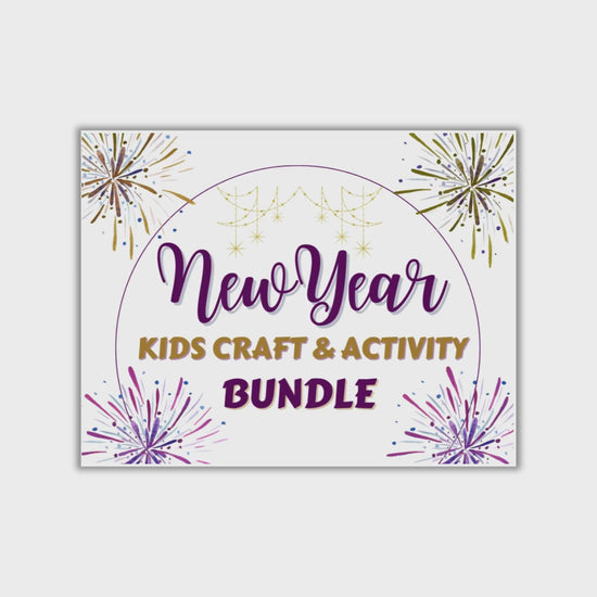 New Year Kids Craft & Actiity Bundle Video