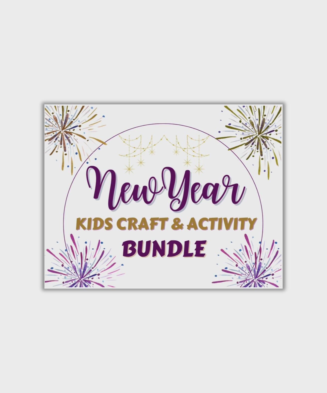 New Year Kids Craft & Actiity Bundle Video