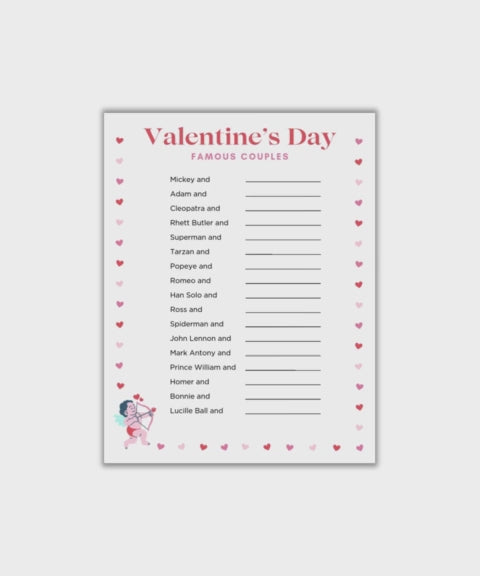 Printable Valentine's Day Games Bundle Video for Shop