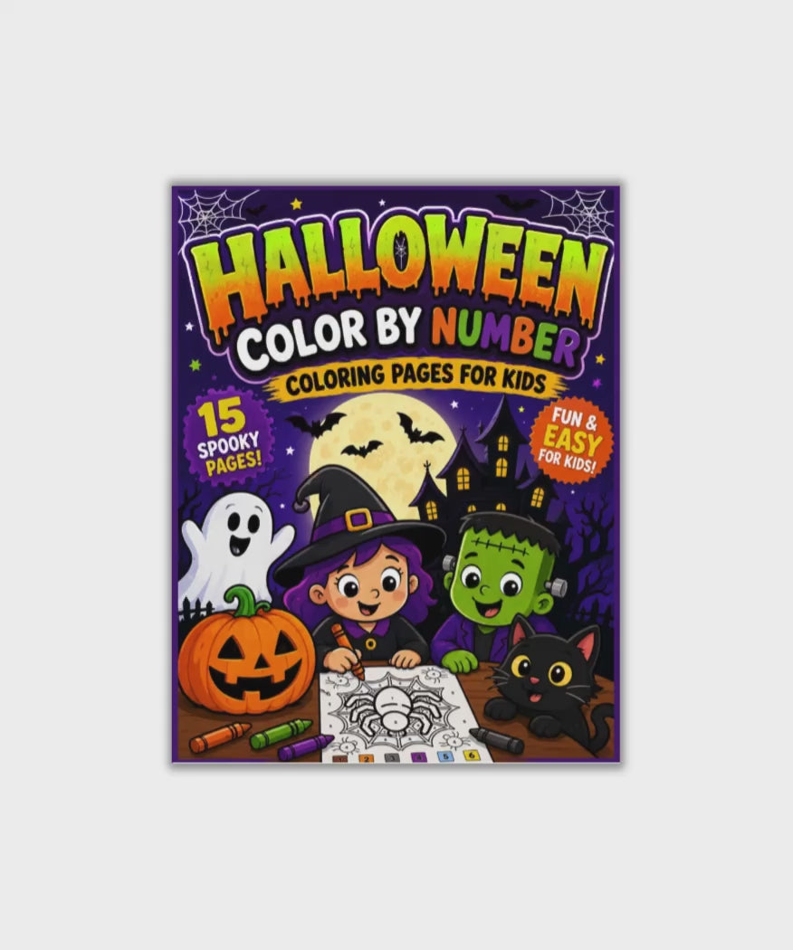 Halloween Color By Number Video