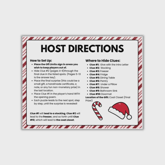 Christmas Gift Scavenger Hunt Video