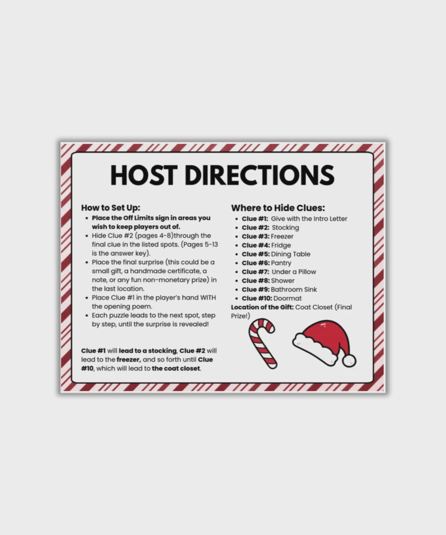 Christmas Gift Scavenger Hunt Video