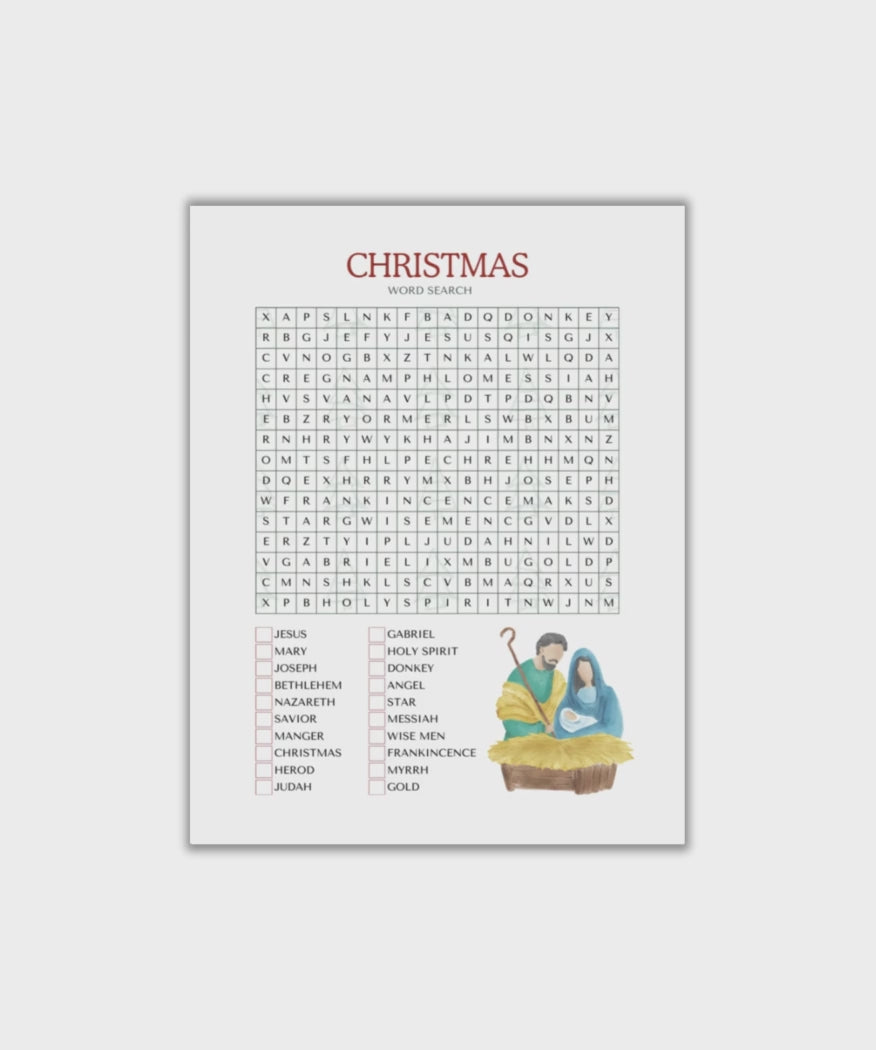 Christian Christmas Activity Pack Video
