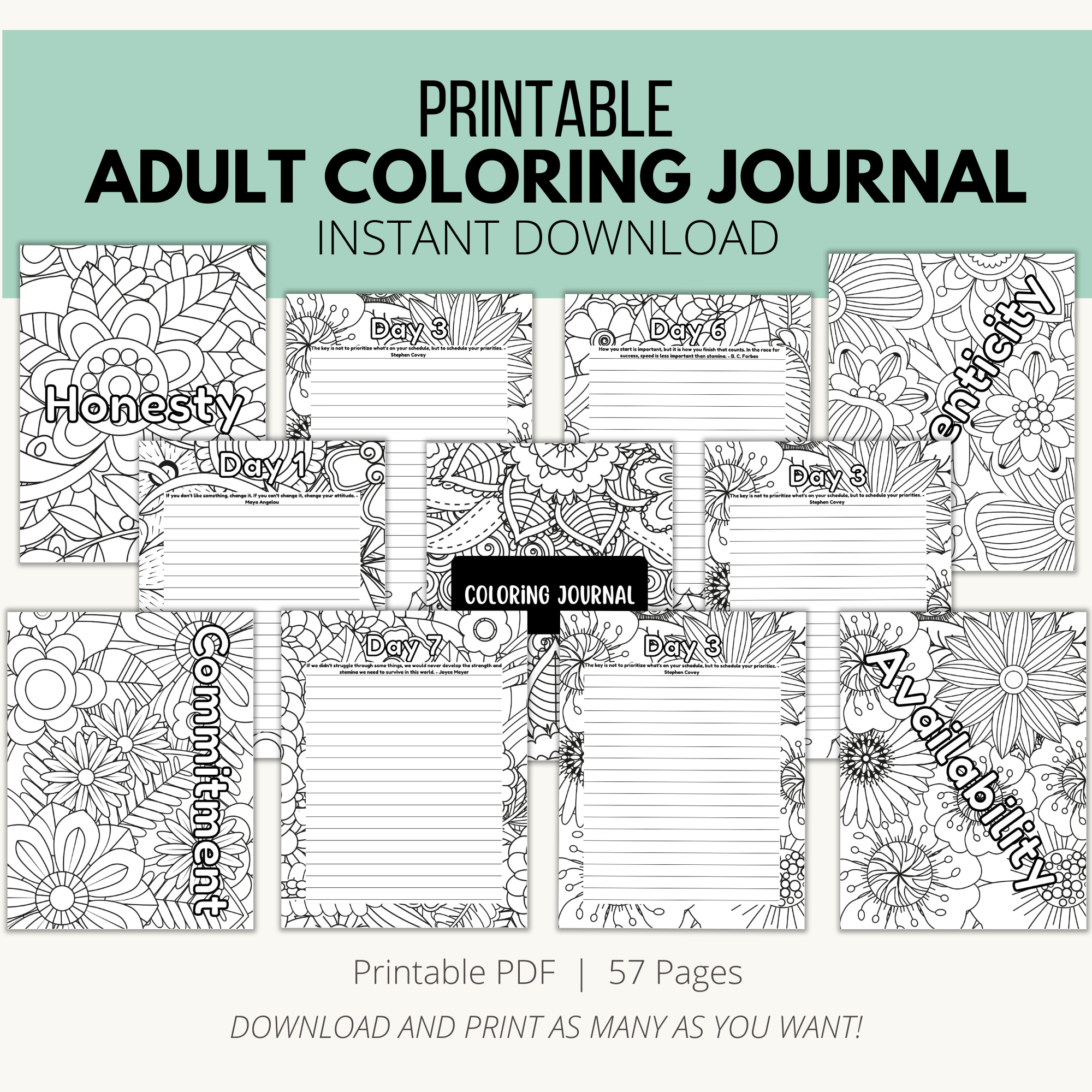 Adult Coloring Journal