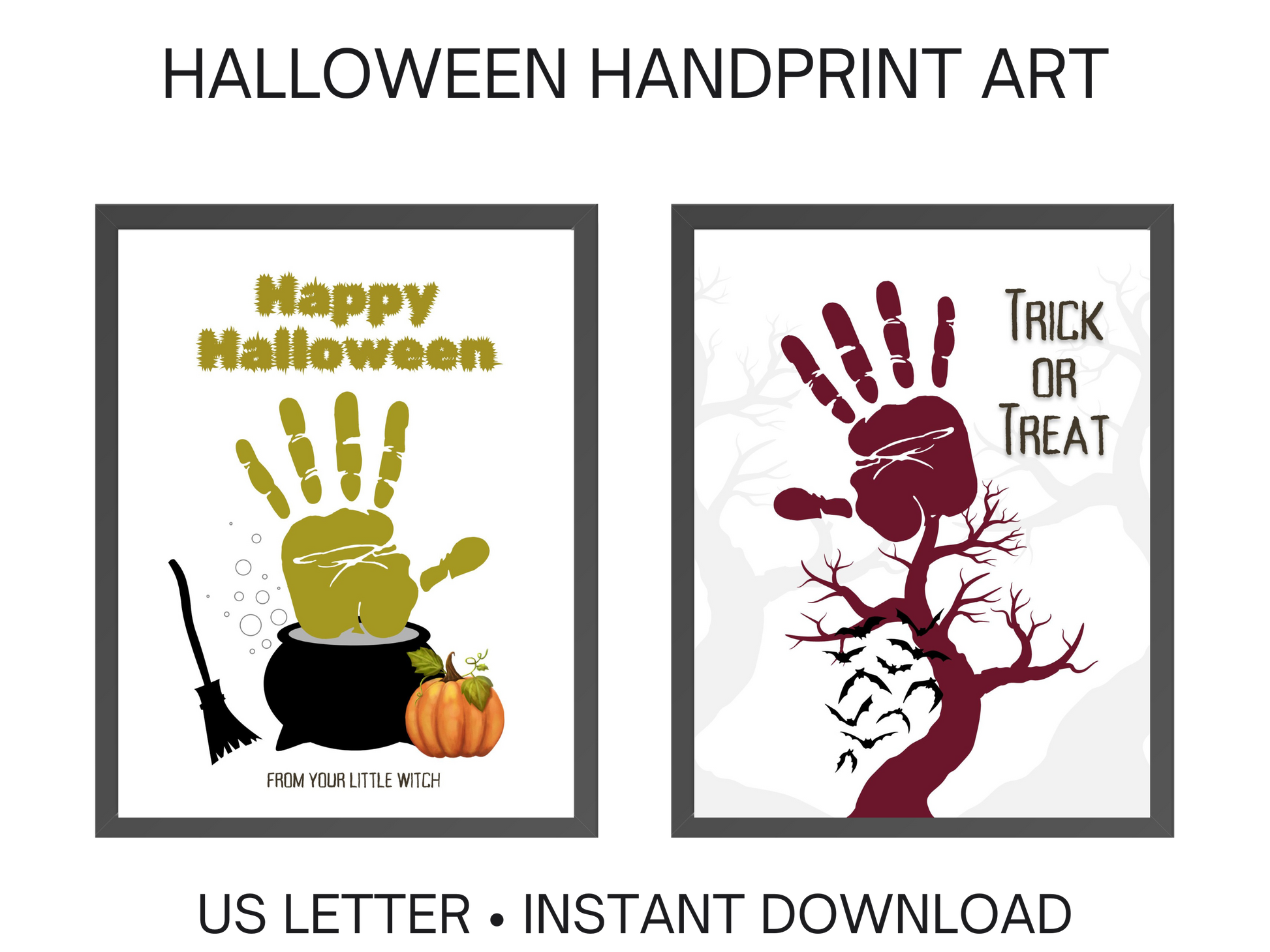 Halloween Handprint Art Examples