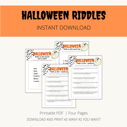 Halloween Pattern Riddle Halloween Riddles – Add A Little Adventure