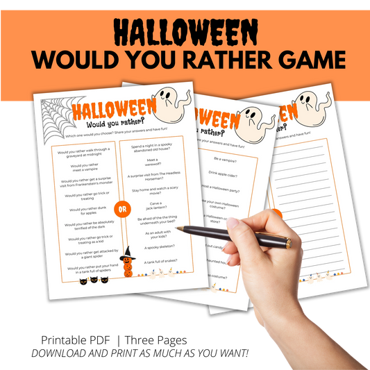 Halloween Would You Rather Game