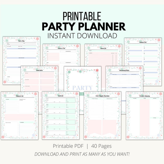 Printable Party Planner