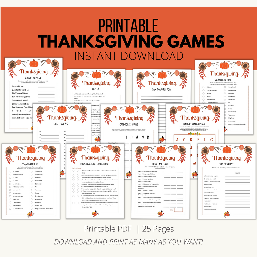 Thanksgiving Games – Add A Little Adventure