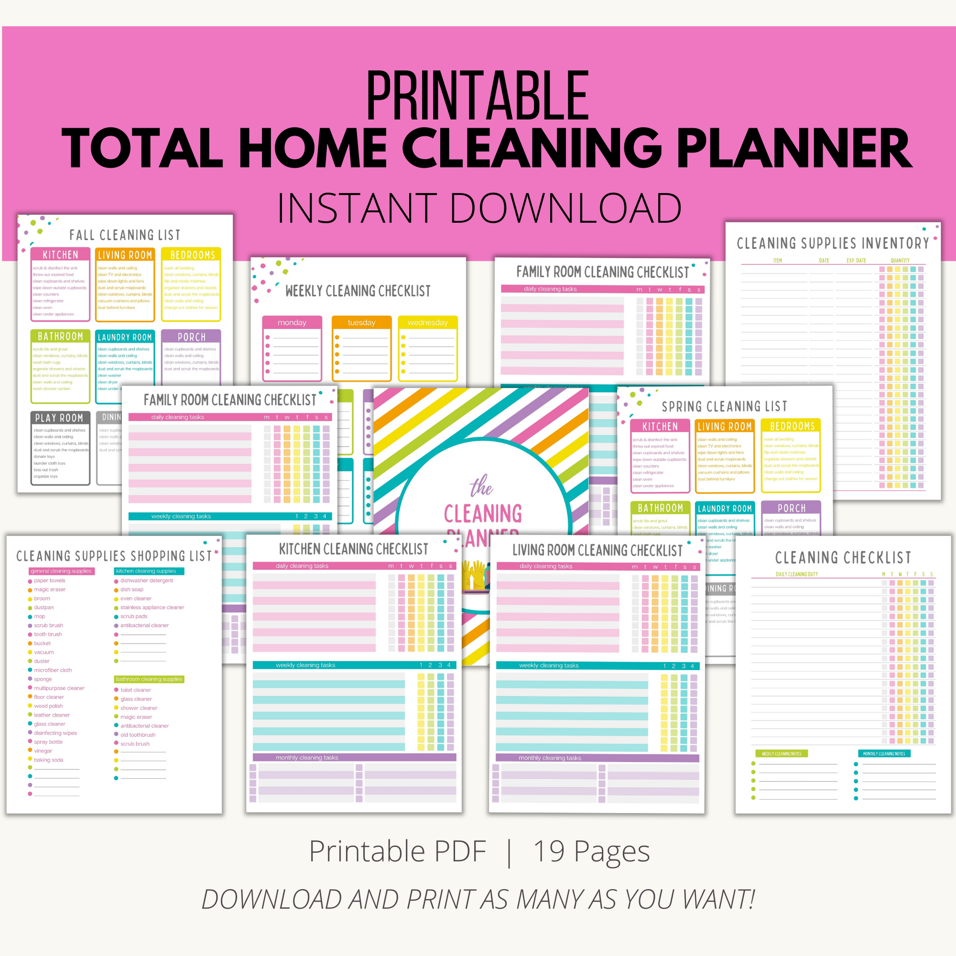 Total Home Cleaning Planner Add A Little Adventure total-home-cleaning-planner-add-a-little-adventure