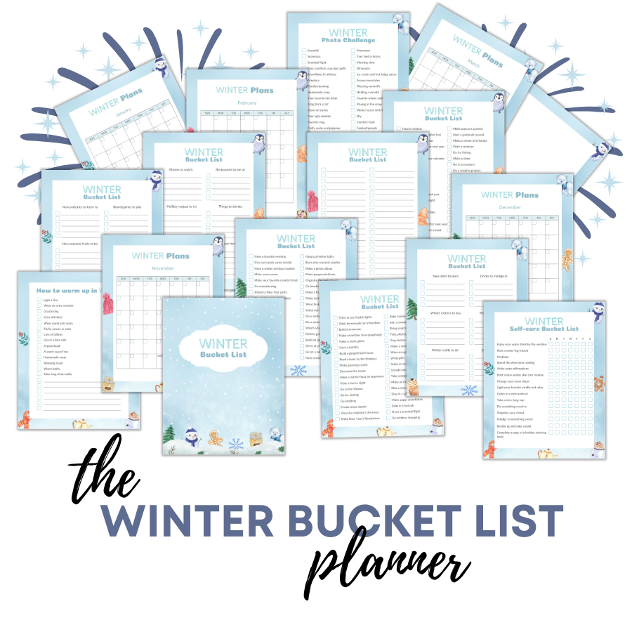 Winter Bucket List Planner
